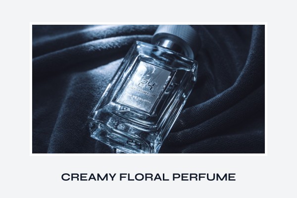 creamy floral perfume