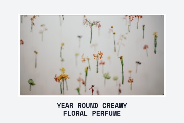 year-round creamy floral perfume